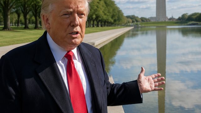 Trump Defends Reflecting Pool Conditions Amid Recent Upgrades
